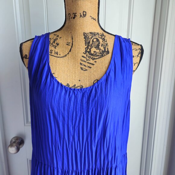 Eileen Fisher Crushed Silk Tiered Dress NWOT - Picture 5 of 10